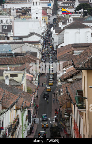 Calle Gabriel Garcia Moreno Foto Stock