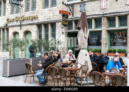 Cafe Den Turk, Gand, Belgio. Foto Stock