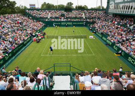Un pranzo numero 1 corte nelle manche di qualificazione di ATP Gerry Weber Open Tennis Championships Foto Stock