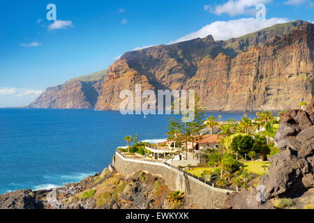 Los Gigantes Cliff, Tenerife, Isole Canarie, Spagna Foto Stock