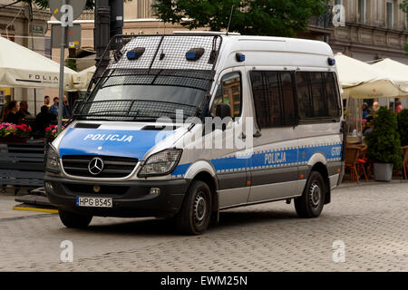 Polizia polacca Mercedes Monovolume Foto Stock