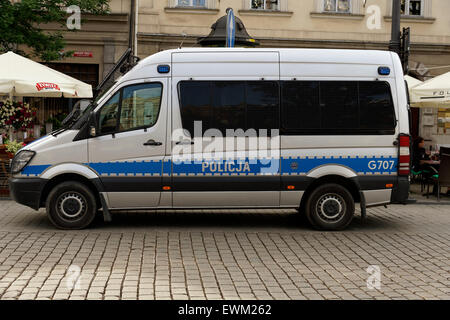 Polizia polacca Mercedes Monovolume Foto Stock