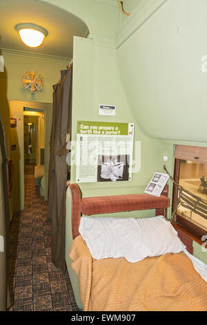 Wisconsin, Green Bay, National Railroad Museum, Pullman auto cuccetta Foto Stock