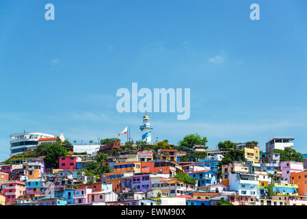 Santa Ana vista collina di Guayaquil, Ecuador Foto Stock