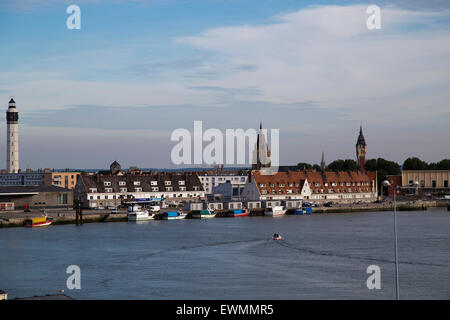 Porto intorno al porto di Calais in Francia Foto Stock