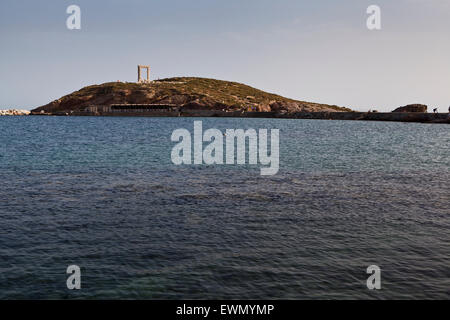 Tempio di Apollo di ingresso (Portara) in Naxos nelle isole greche Foto Stock