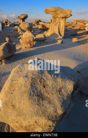 Bisti deserto De-Na-Zin, Nuovo Messico, STATI UNITI D'AMERICA Foto Stock