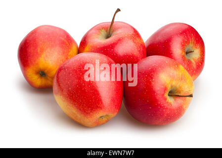 Le mele rosse isolato Foto Stock