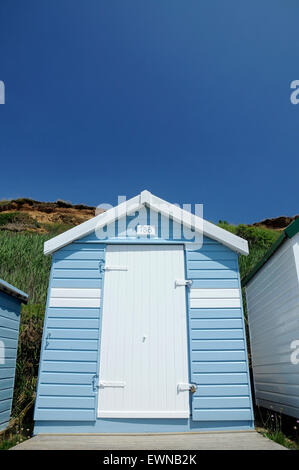 Spiaggia di capanne in costa southengland REGNO UNITO Inghilterra europa Foto Stock