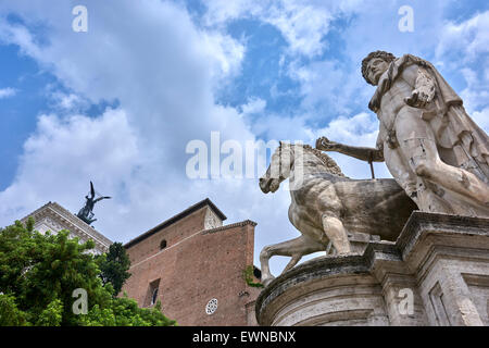 Il colle capitolino, tra il foro e il Campo Marzio, è uno dei sette colli di Roma Foto Stock