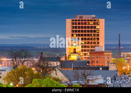 Macon, GEORGIA, STATI UNITI D'AMERICA downtown cityscape. Foto Stock