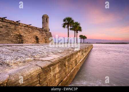 Sant'Agostino, Florida al Castillo de San Marcos National Monument. Foto Stock