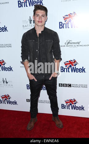 BritWeek 2015: nono Brit annuale settimana lanciare al console britannico Generali Residence - Arrivi con: Gregg Sulkin dove: Los Angeles, California, Stati Uniti quando: 21 Apr 2015 Foto Stock