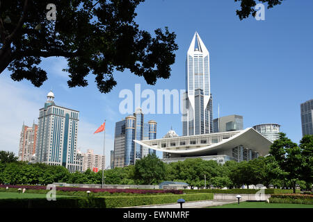 Shanghai Grand Theatre Piazza del Popolo in Huangpu District Shanghai cinese Cina Foto Stock