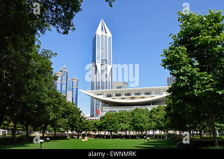 Shanghai Grand Theatre Piazza del Popolo in Huangpu District Shanghai cinese Cina Foto Stock