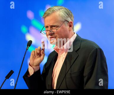 Aspen, Colorado, Stati Uniti d'America. Il 29 giugno, 2015. Storico presidenziale JON MEACHAM parla all'Aspen idee Festival. Credito: Brian Cahn/ZUMA filo/Alamy Live News Foto Stock