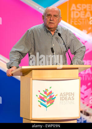 Aspen, Colorado, Stati Uniti d'America. Il 29 giugno, 2015. Autore CHARLES MURRAY parla all'Aspen idee Festival. Credito: Brian Cahn/ZUMA filo/Alamy Live News Foto Stock