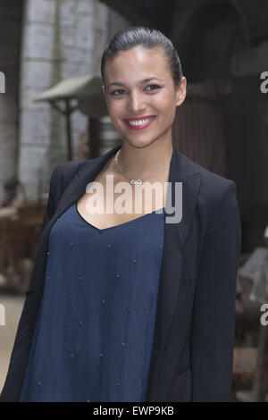 Photocall della serie TV 'Aquila Rossa' di Madrid con: Elisa Mouliaa dove: Madrid, Spagna Quando: 27 Apr 2015 Foto Stock