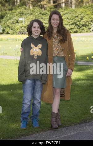 Photocall Simon sagt Auf Wiedersehen zu circuizione Vorhaut al cimitero Ohlsdorf, Amburgo dotato di: Massimiliano Ehrenreich, Lavinia Wilson dove: Amburgo, Germania Quando: 28 Apr 2015 C Foto Stock