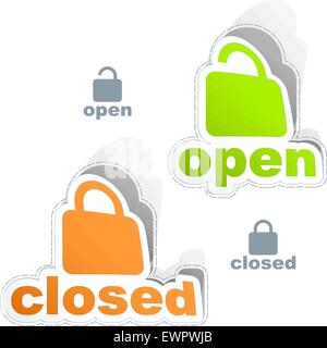 Icona a forma di lucchetto. Utilizzabile per il web design. Illustrazione Vettoriale