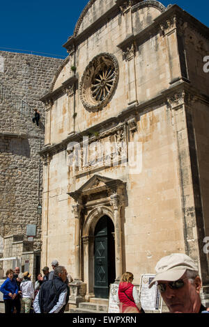 Chiesa di San Salvatore, la città vecchia di Dubrovnik, Croazia Foto Stock