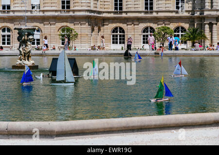 Giardini di Lussemburgo in estate, Parigi, Francia Foto Stock