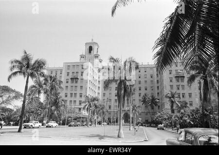 L'Hotel Nacional de Cuba Havana, Cuba 21 maggio 1978 l'hotel ha aperto nel 1930 ed era popolare con i turisti americani. Durante la crisi dei missili di Cuba Fidel Castro e Che Guevara impostare la loro sede qui per preparare la difesa dell Avana da aereo Foto Stock