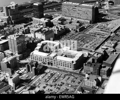 Vedute aeree di Liverpool, Merseyside, 11 giugno 1987. Foto Stock