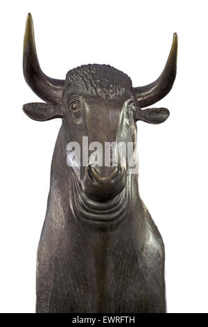 Germania, Francoforte, bull , simbolo del mercato finanziario, la Borsa, knockout,  Bulle, Frankfurter Boerse Foto Stock