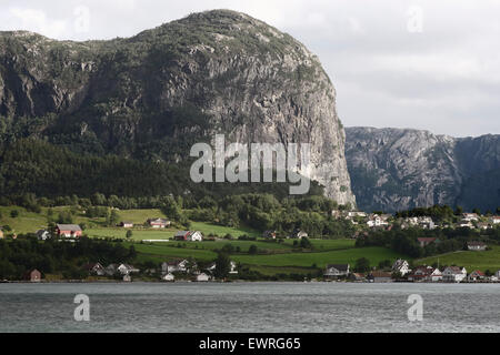 Norvegia paesaggi.bella fiordi norvegesi Foto Stock