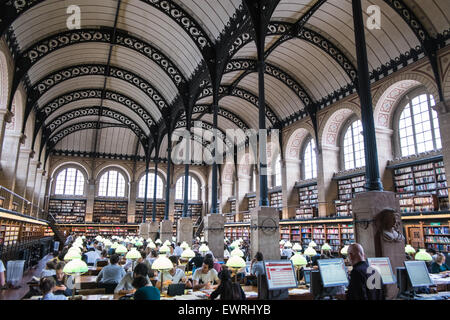 Bibliotheque Sainte Geneviève - biblioteca pubblica nel Quartiere Latino di Parigi Francia Foto Stock