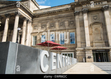 Pluripremiata libreria centrale,Liverpool Foto Stock