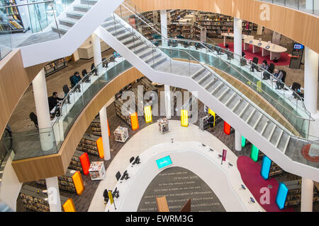 Pluripremiata libreria centrale,Liverpool Foto Stock