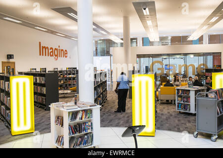 Pluripremiata libreria centrale,Liverpool Foto Stock