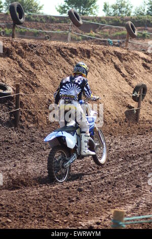 Azione, motocicli e motocross acrobazie e salti Foto Stock