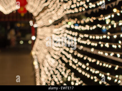Golden bokeh astratti sfondi di luce Foto Stock