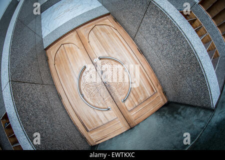 Porta a una moschea di Sarajevo Foto Stock