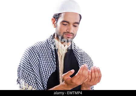 1 musulmani indiani Namaz uomo Foto Stock