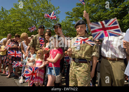 Addio al Festival di guarnigione, Bordon, Hampshire, Regno Unito. Sabato 27 Giugno 2015. Foto Stock