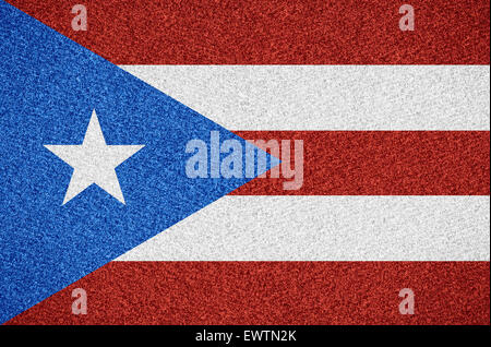 Bandiera di Puerto Rico o Puerto Rican simbolo su sfondo astratto Foto Stock