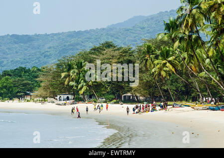 Tokeh Beach, Sierra Leone. Foto Stock