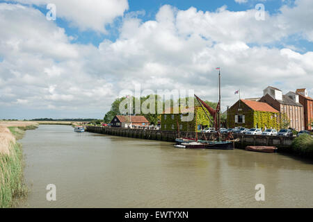 River Alde, Snape Maltings, Suffolk, Regno Unito. Foto Stock