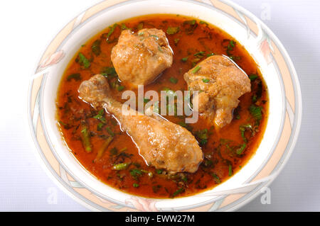 Pollo al curry piccante Foto Stock