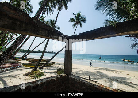 Tokeh beach, Sierra Leone Foto Stock
