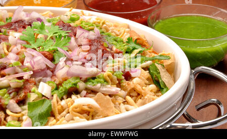 Europea Bhel Puri Close up Foto Stock