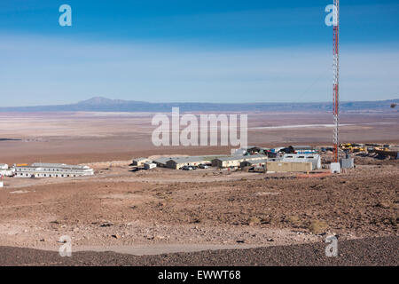 Vista sul deserto da ALMA (Atacama Large Millimeter/submillimetrico Array) Osservatorio, deserto di Atacama, Cile Foto Stock