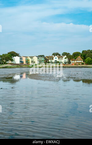 Mudeford Dorset su una bella serata estiva Foto Stock