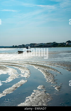 Mudeford Dorset su una bella serata estiva Foto Stock