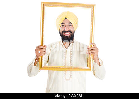 1 indian Punjabi uomo Cornice immagine Foto Stock