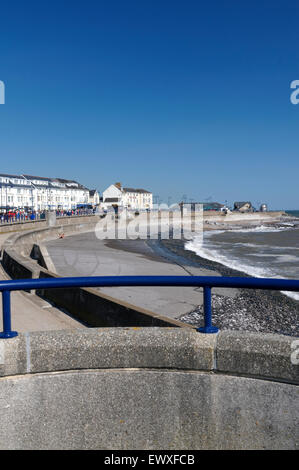 Lungomare spiaggia o asfalto Beach, Porthcawl, Wales, Regno Unito. Foto Stock